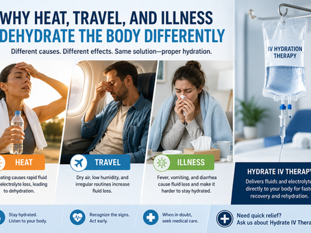 Why Heat, Travel, and Illness Dehydrate the Body Differently