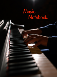 Paperback music composition notebook. Paperback, matte finish. Size: 8.5” x 11”.
102 pages, 8 wide staves per page
