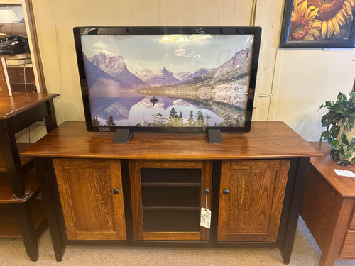 Gray Wash Maple And Steel TV Stand or Media Center main image 0