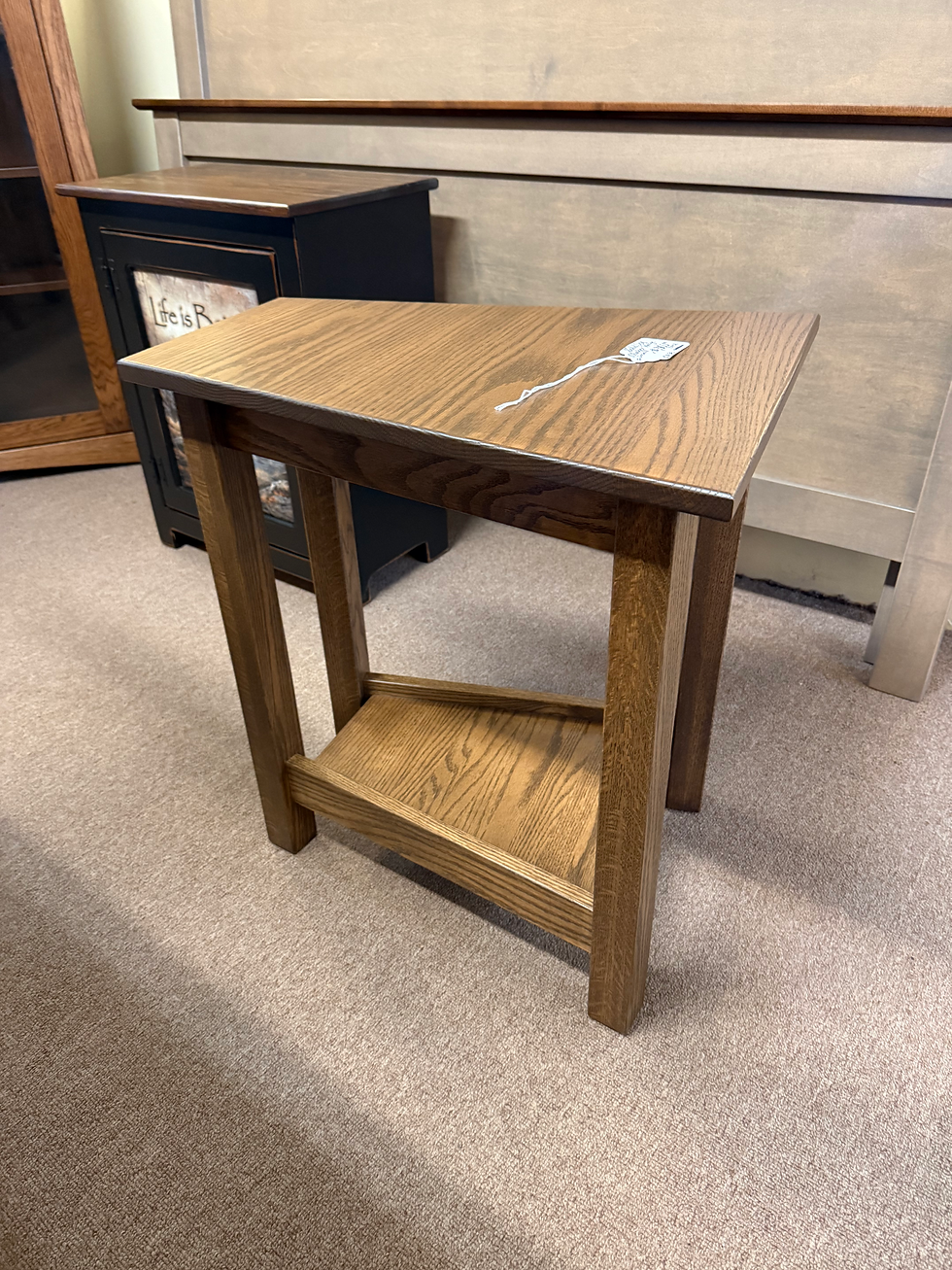 Thumbnail: Oak "Shaker" Small Wedge Table (Cappuccino)