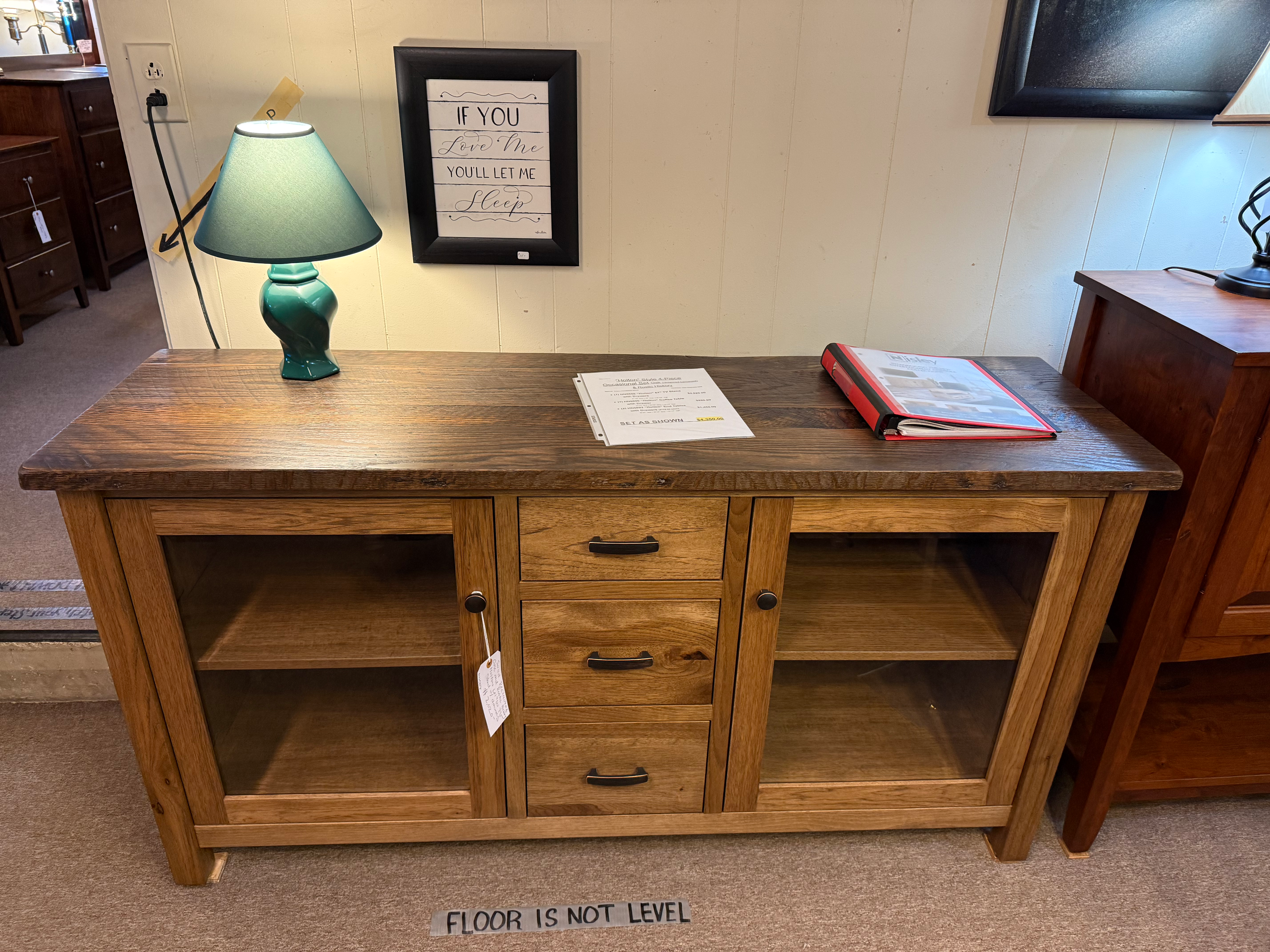 Rustic Hickory "Holton" 61" TV Stand (FC42000 and S43514)