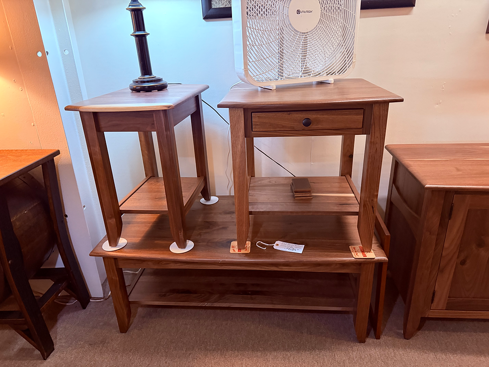 Thumbnail: Rustic Walnut "Sierra" 3-Piece Occasional Set (Natural)
