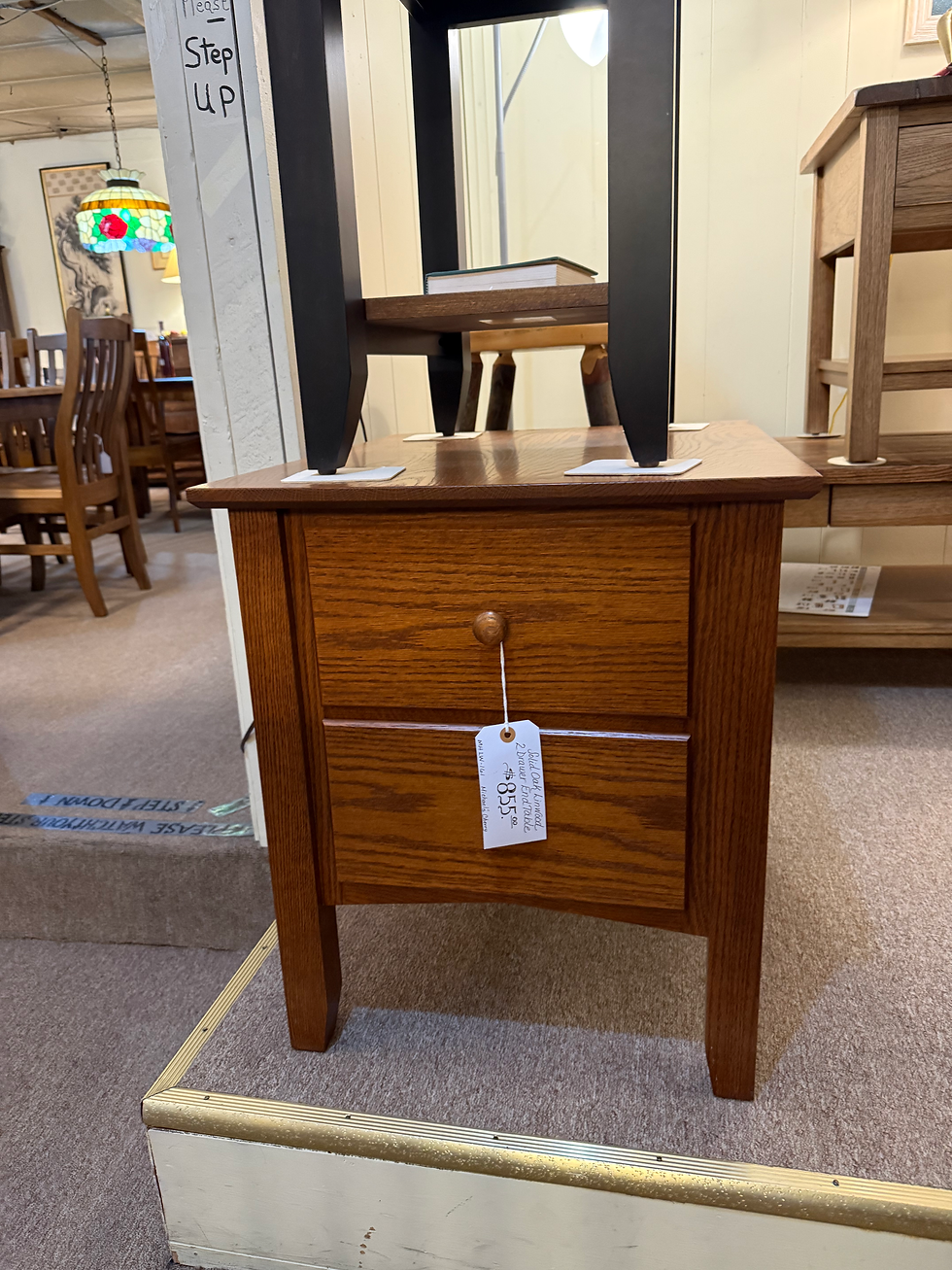 Oak "Linwood" 2 Drawer End Table (Michael's)