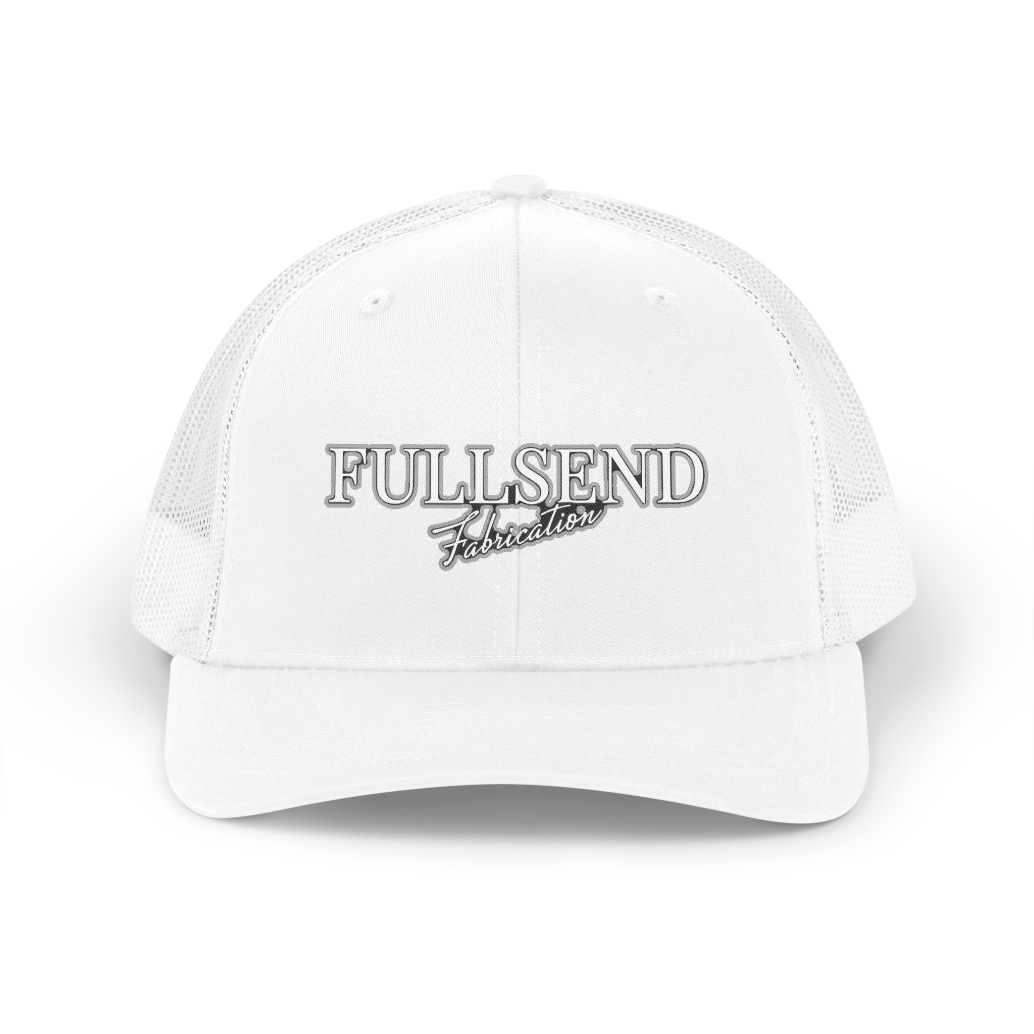 Full Send Retro Trucker Hat — Vintage Script Mesh Cap