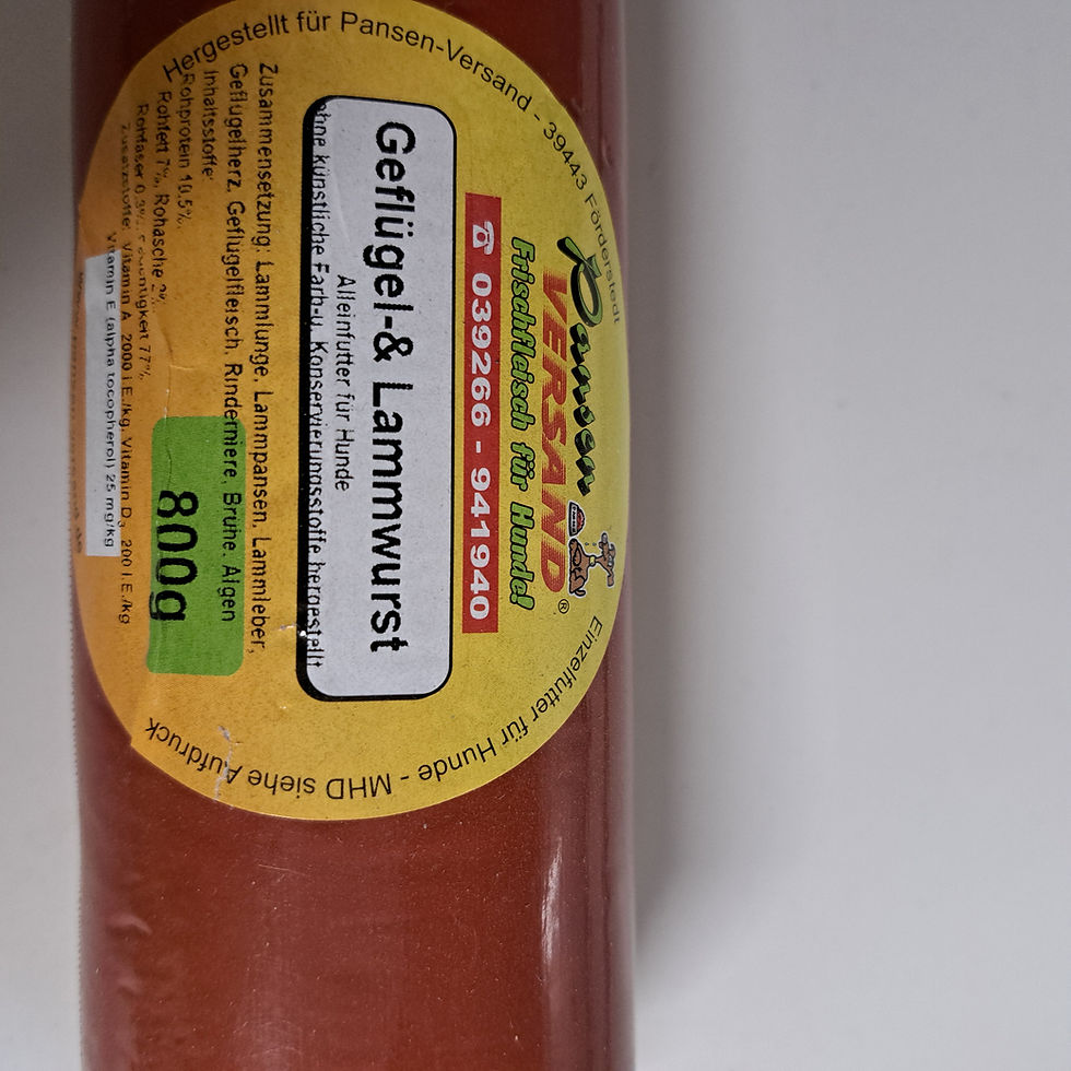 Geflügel & Lammwurst 800G