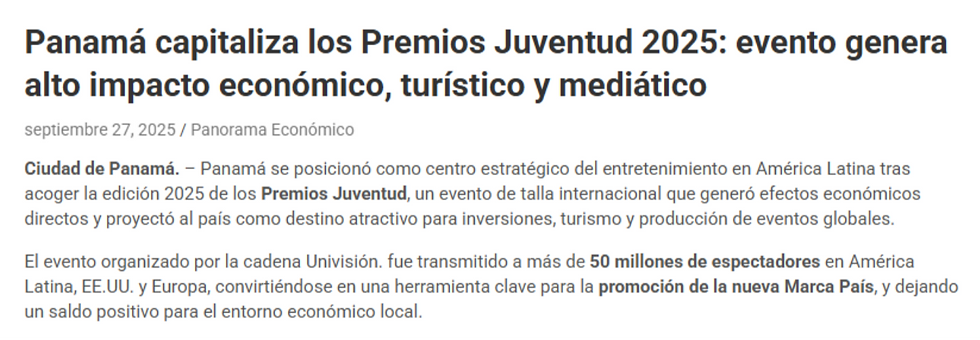 Fuente: Panorama económico y La Estrella de Panamá