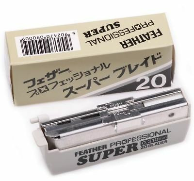 20 Feather Professional Super Single-Edge Razor Blades | Clipper Center