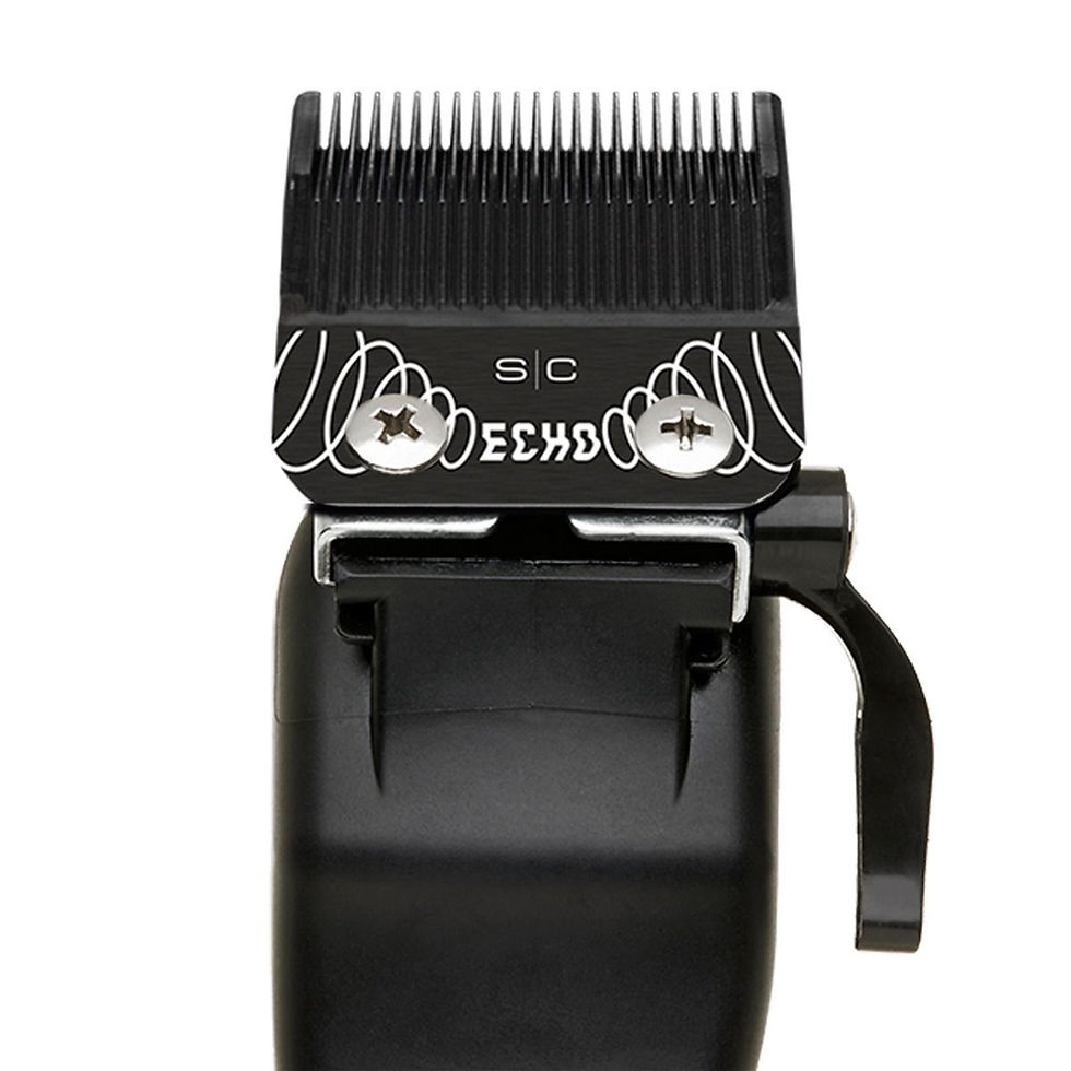 Thumbnail: StyleCraft ECHO Fixed Black Diamond Carbon DLC Blade w/ Deep Tooth Cutter SC545B