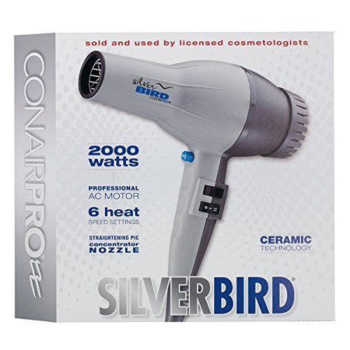 Conair Pro Silver Bird 2000 Watt Hair Dryer Clipper Center