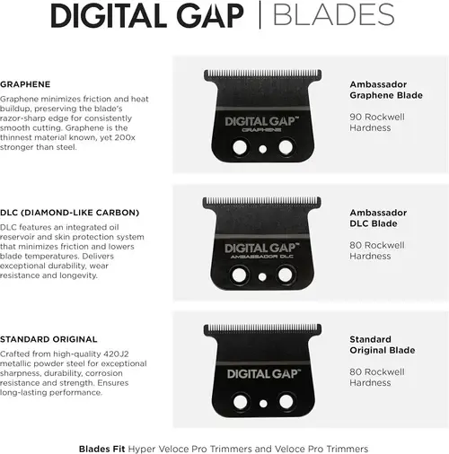 Thumbnail: Cocco Hyper Veloce Pro Cordless Trimmer w/ Digital Gap Ambassador Graphene Blade