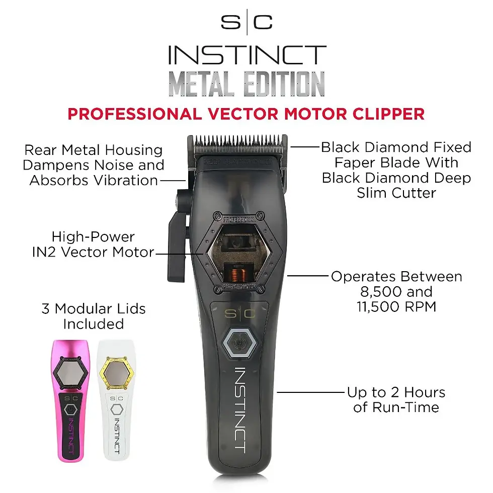 Thumbnail: StyleCraft Instinct Metal Professional Hair Clipper with IN2 Vector Motor SC611M