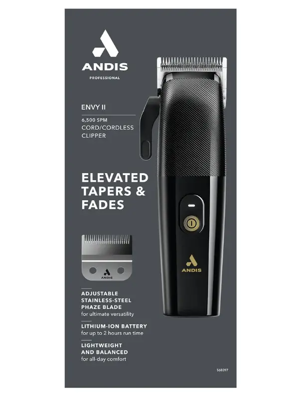 Thumbnail: Andis Black  Envy II Clipper #560397