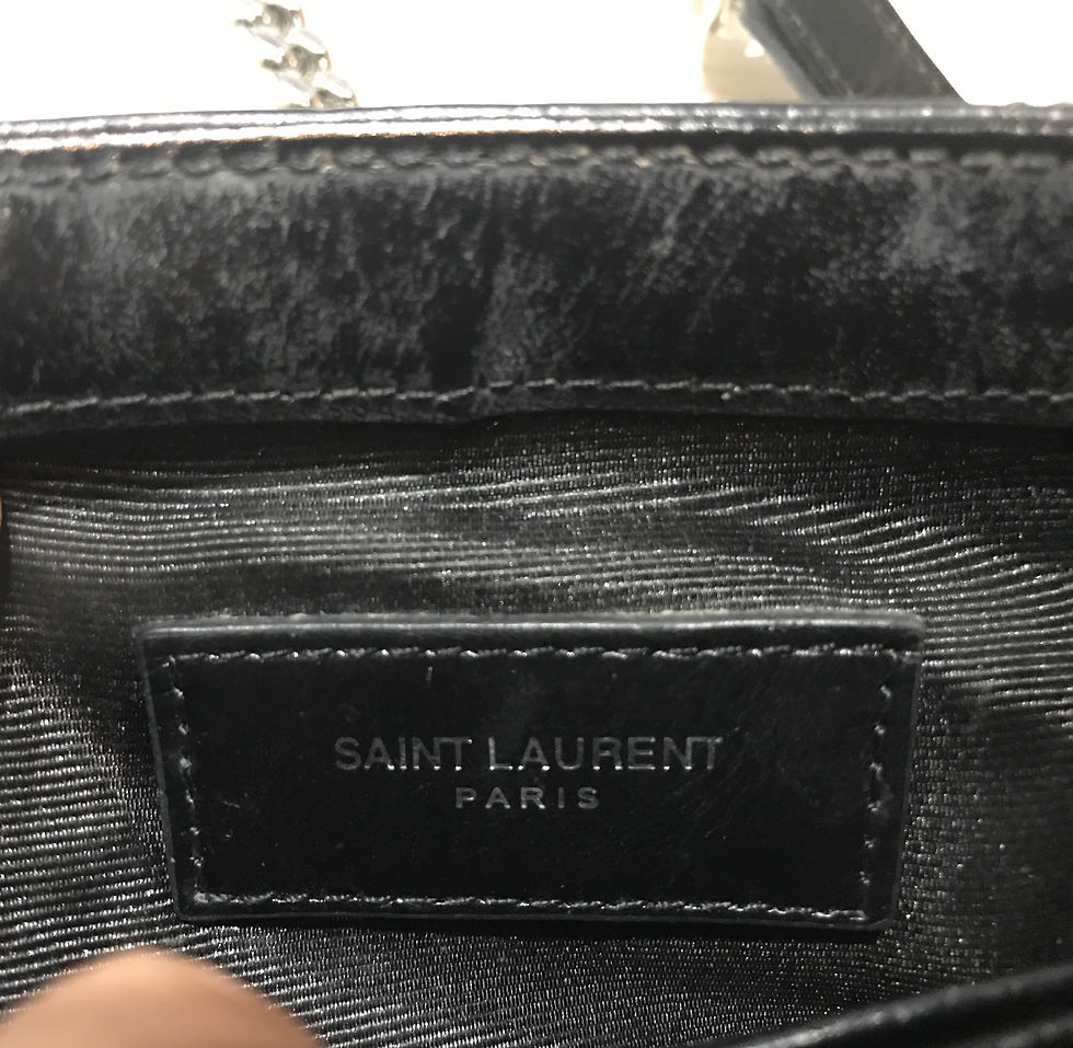 サムネイル： SAINT LAURENT PARIS    MINI CHAIN  SHOLDER BAG         BLACK   LERTHERD        