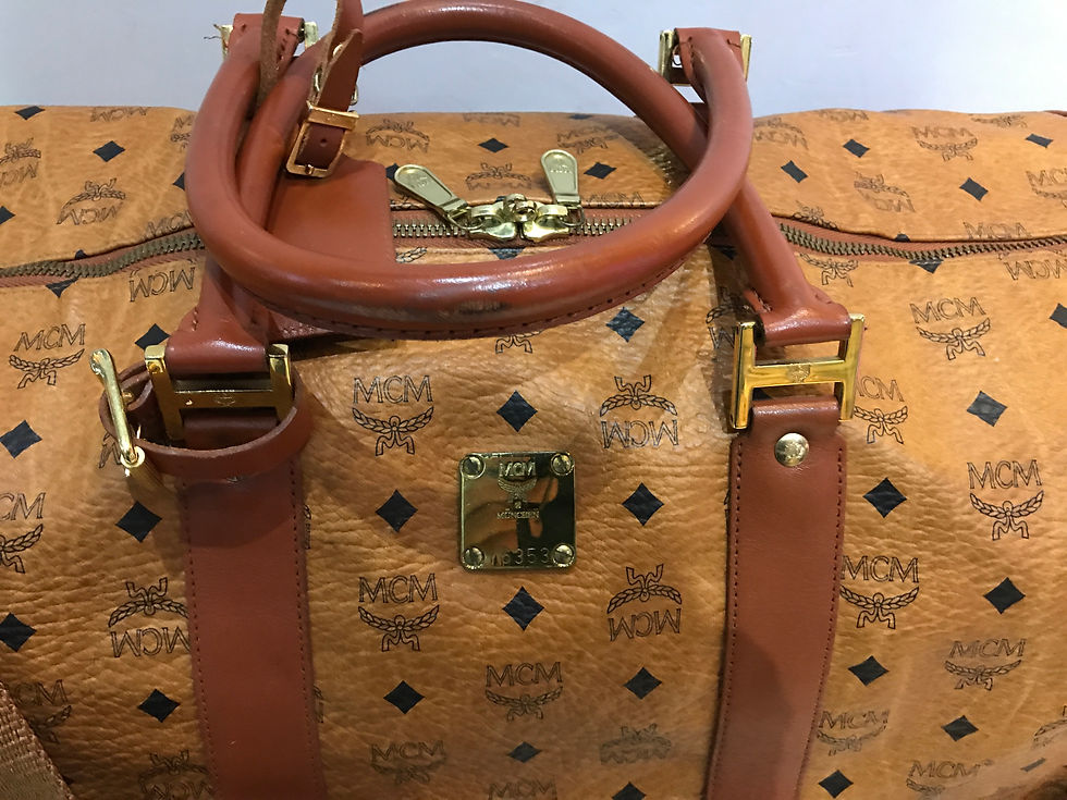 サムネイル： MCM   BOSTON BAG 50      PVC&LERTHER      With Strap     