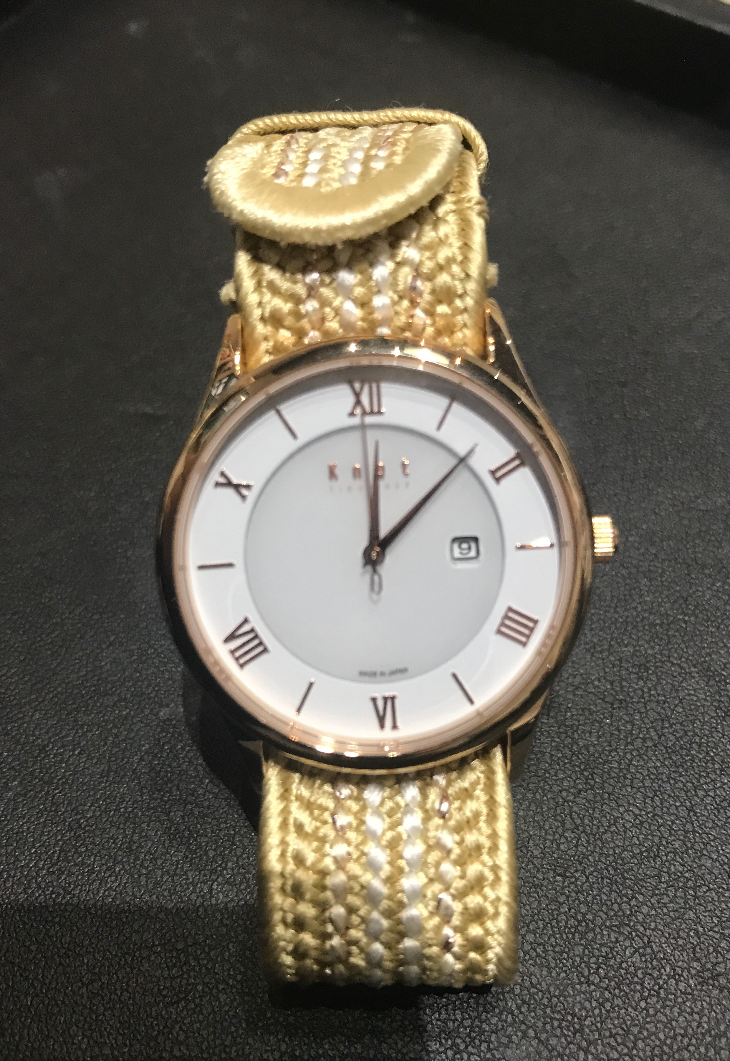 KNOT   CLASSIC lady's solar      WATCH    CS-32RGWH     mada  in japan     