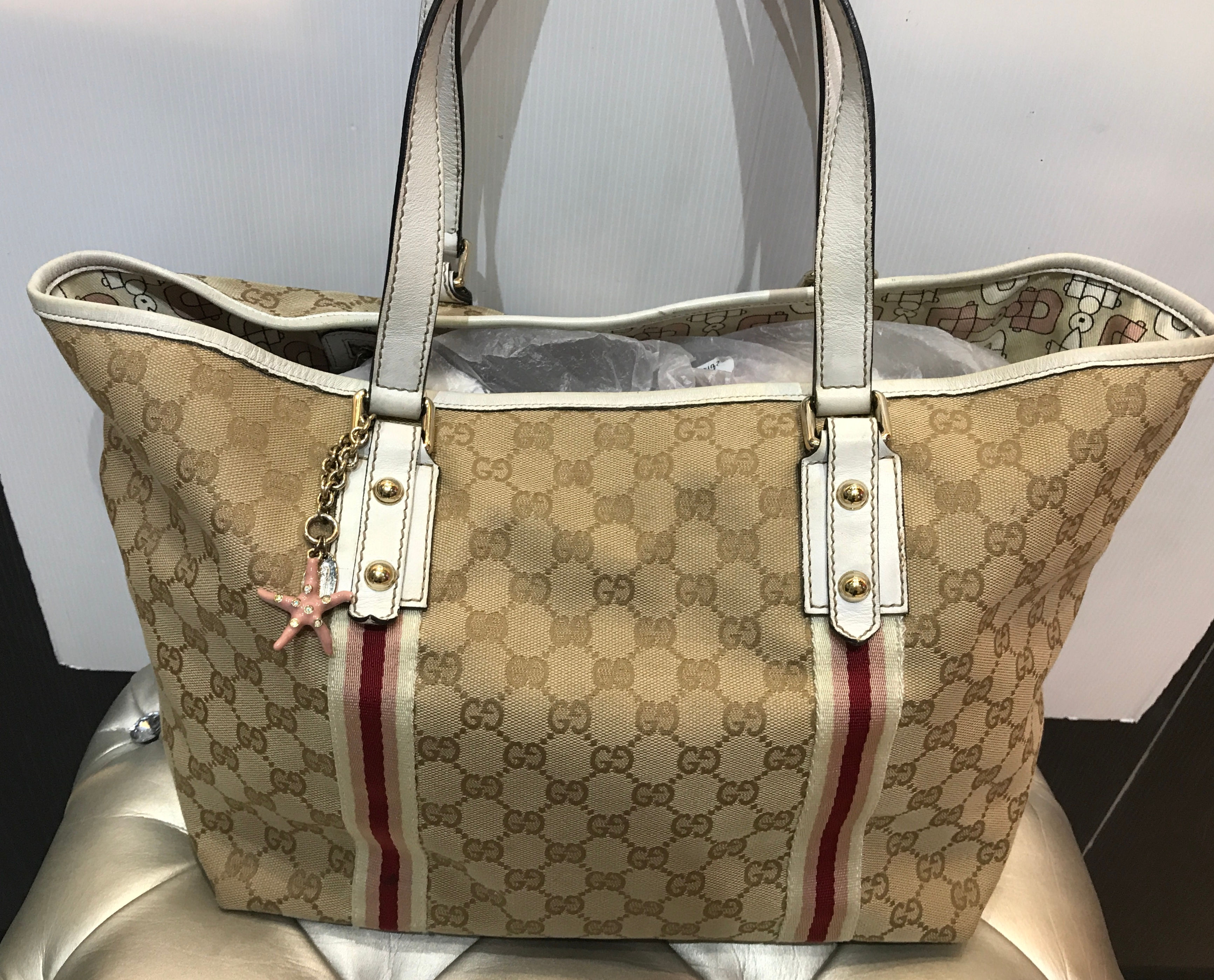 GUCCI   GG  TOTE BAG        CAMPAS&LERTHERD      189260    