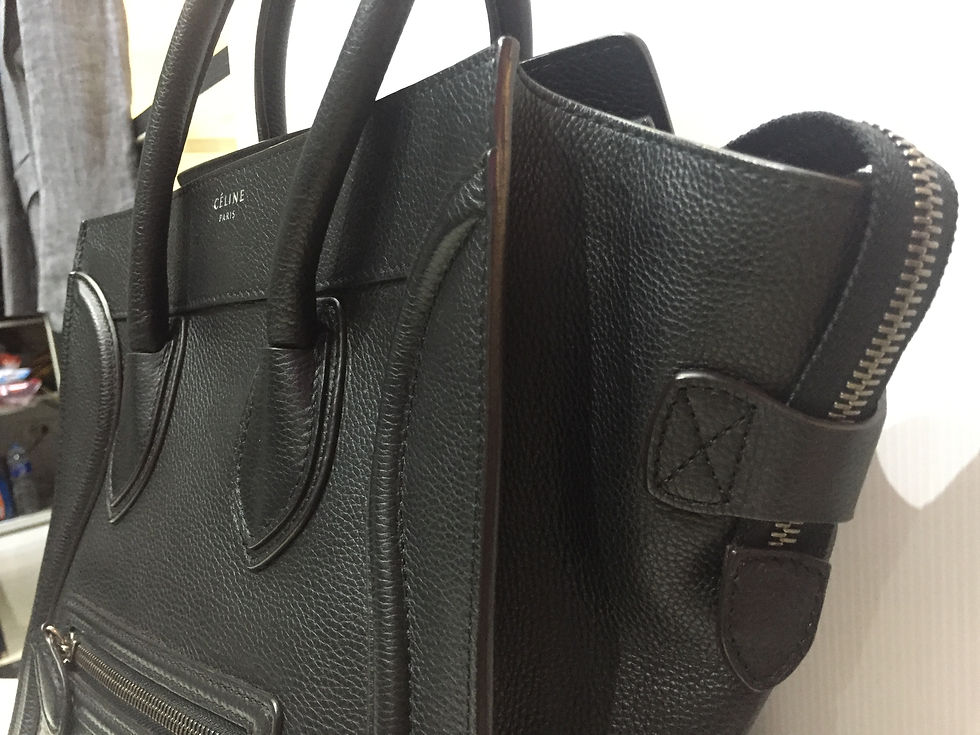 サムネイル： CELINE   LUGGAGE  BAG     MICRO SHOPPER       BLACK      very good condition 