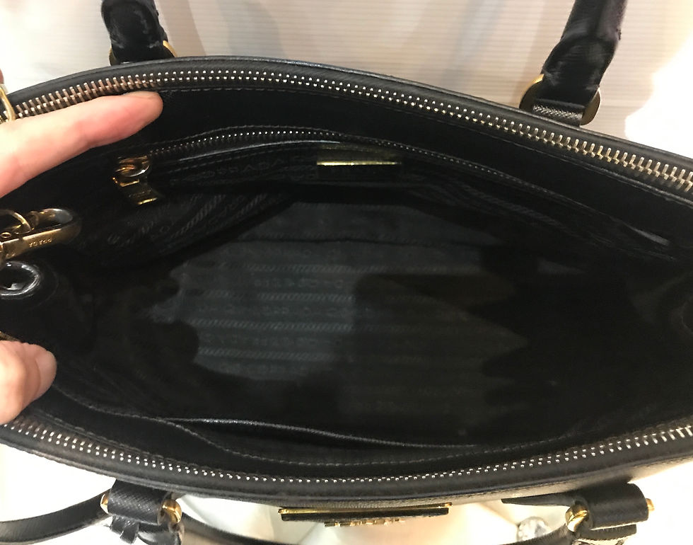 サムネイル： PRADA     2way  BAG        SAFFIANO BLACK       1BA863    