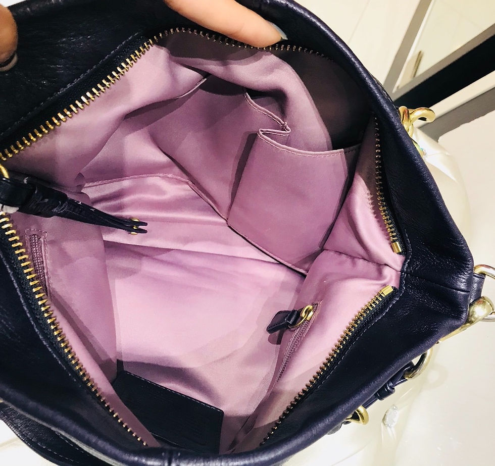 サムネイル： COACH  2way LERTHER BAG     NAVY BLUE      E0920-14142    