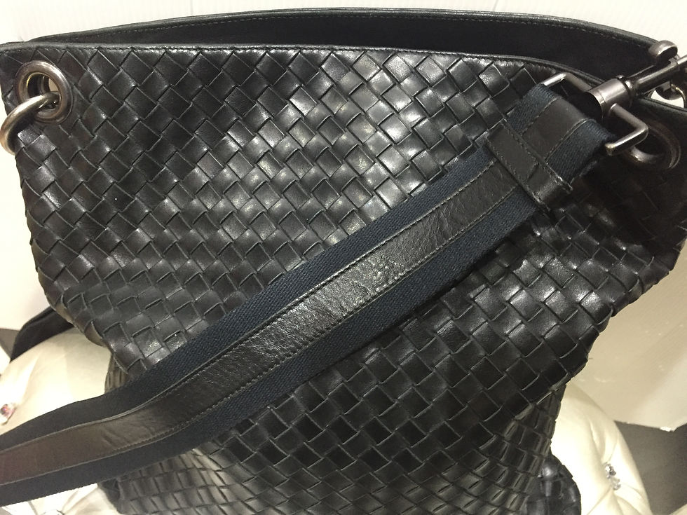 サムネイル： BOTTEGA VENETA   MESSENGER BAG      INTORE BLACK 161623 V465C 1000