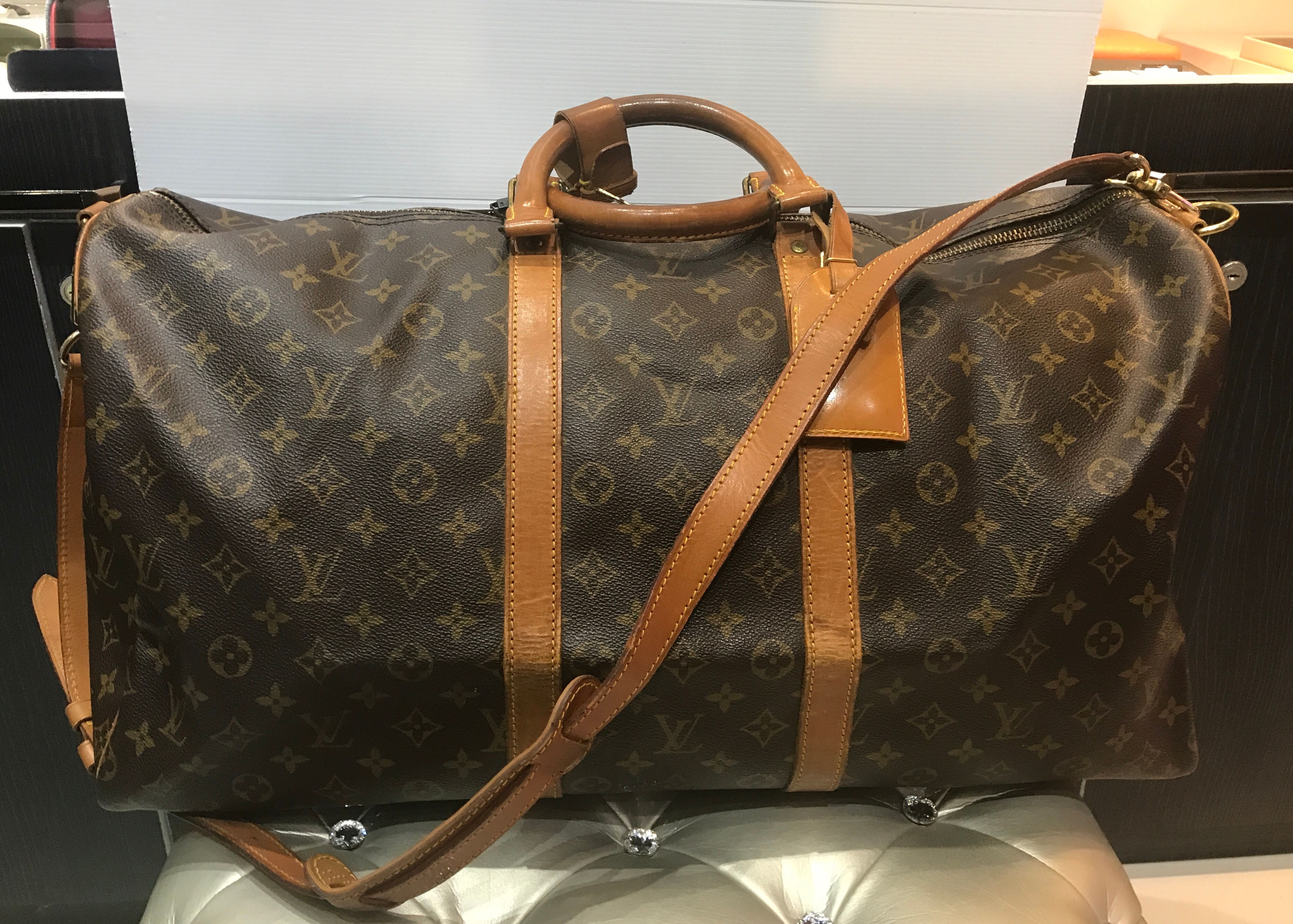 LOUIS VUITTON   KEEPOLL55          BANDOULIERE             BOSTON BAG        