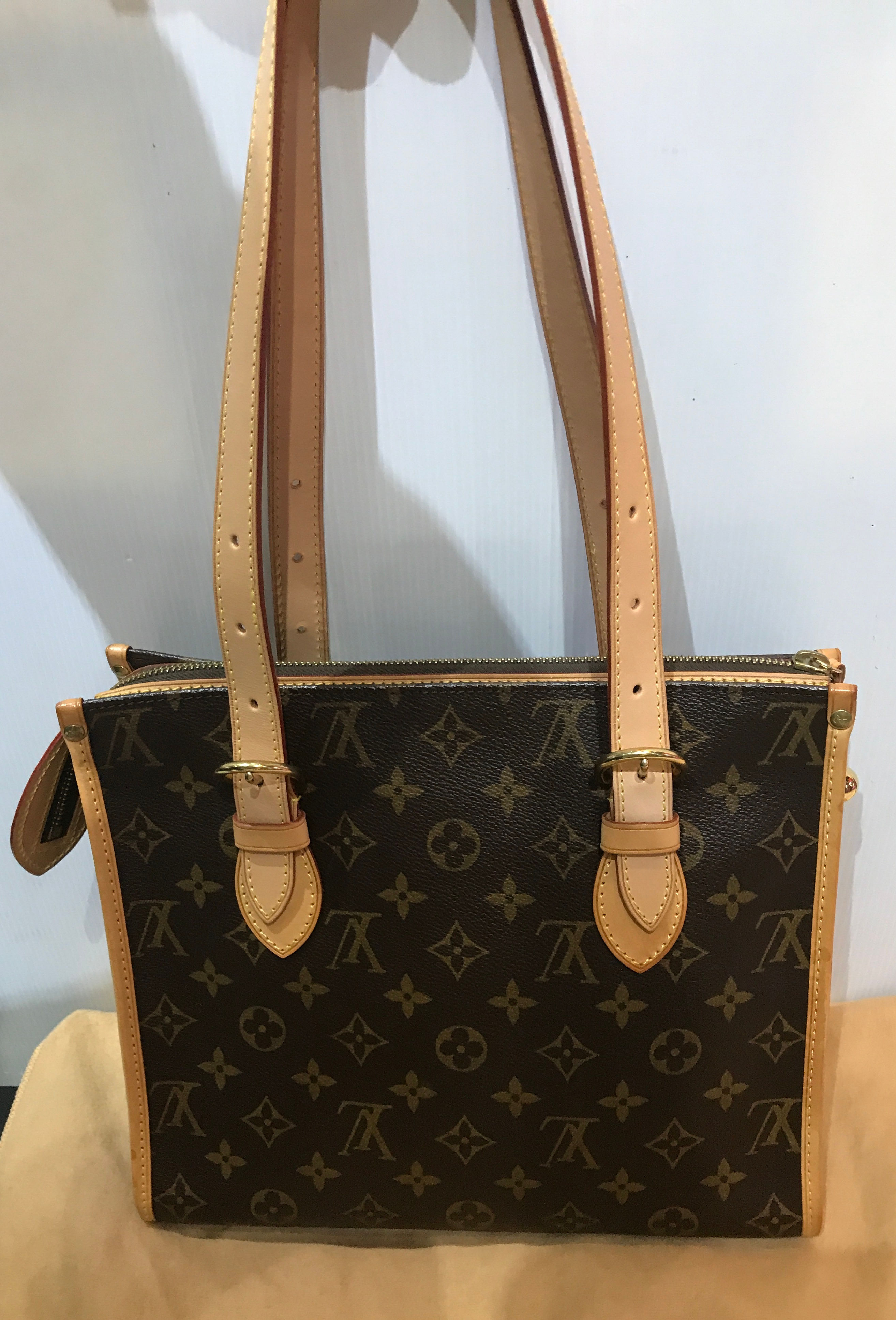 LOUIS VUITTON  POPINCOURT HAUT    SHOLDER  TOTE  BAG     M40007   CODE  FL1089 