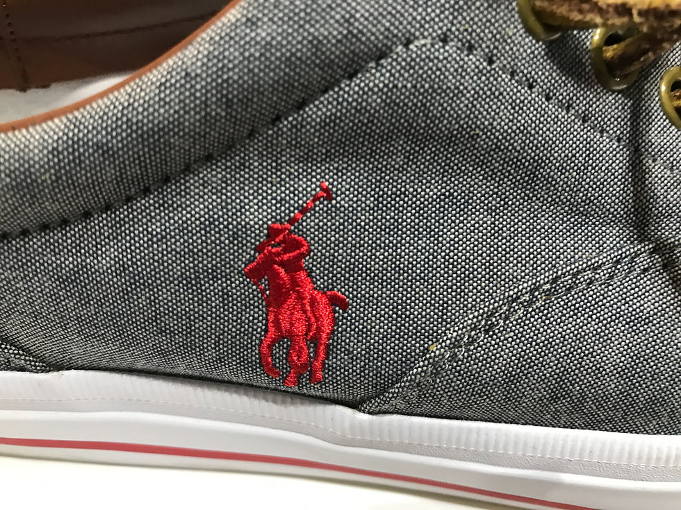 サムネイル： POLO RALPH LAUREN   SNEAKERS    FABURIC&LERTHER     SIZE  25.5cm  