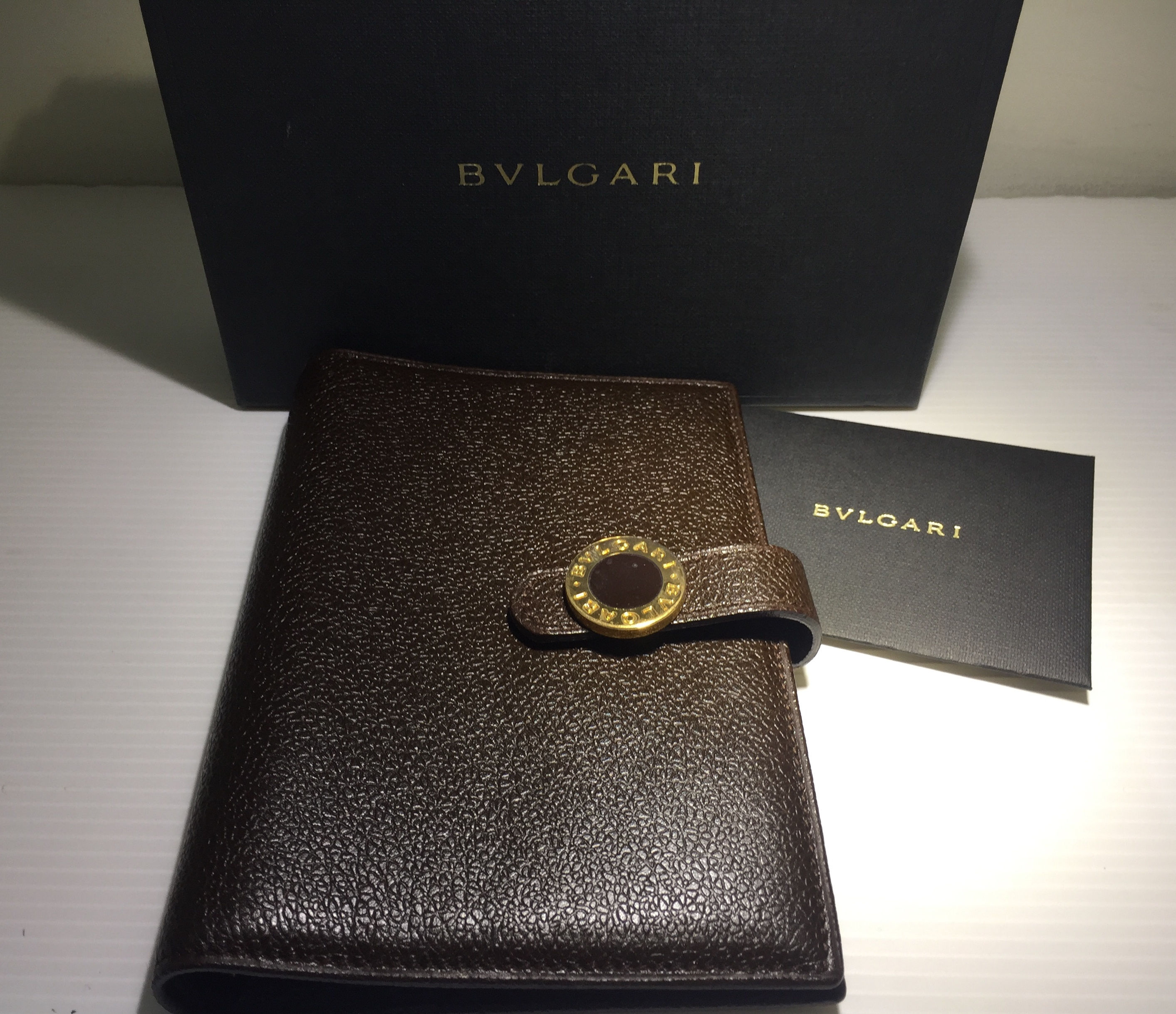 BVLGARI    AGENDA PM     DARK BROWN       LERTHER    GOOD CONDITION  