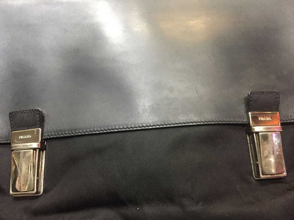 サムネイル： PRADA  BRIEFCASE    BUSSINES BAG      LERTHER&NAILON     V119   BLACK    