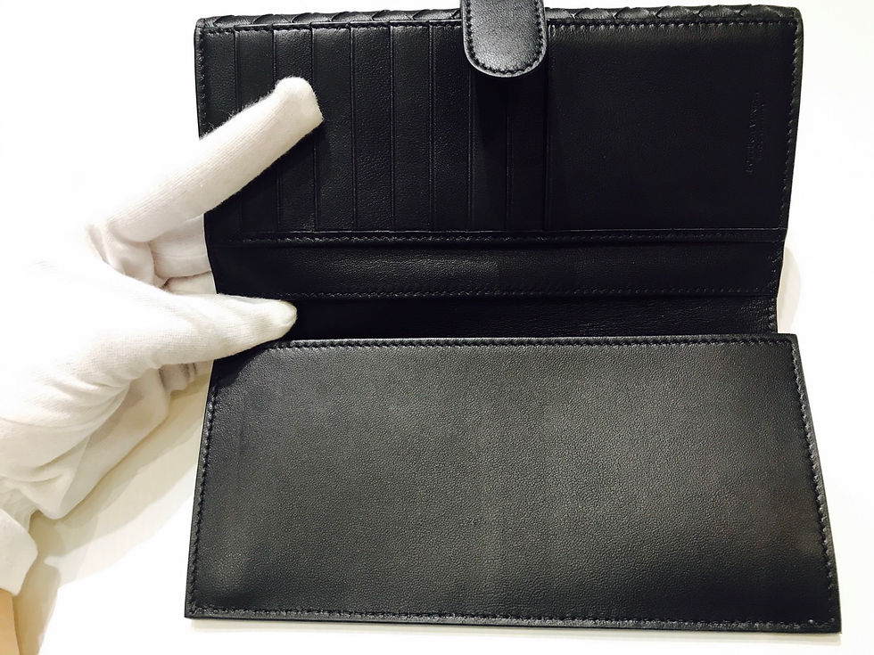 サムネイル： BOTTEGA VENETA LONG WALLET  BLACK