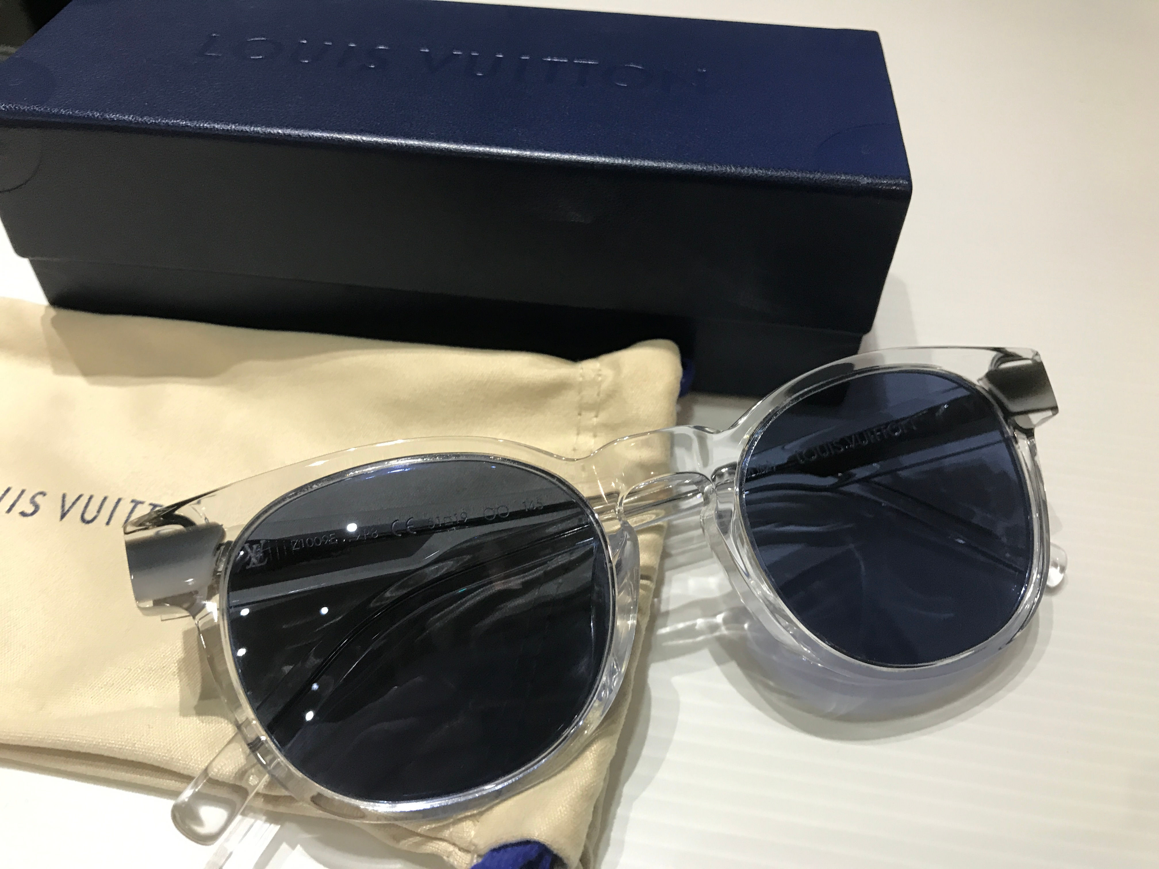 LOUIS VUITTON  PALM TREE  SUNGLASSES     CLEAR FRAME    Z1009E    51▪️19    2018