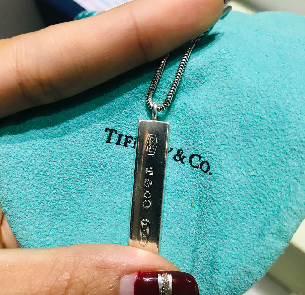 サムネイル： TIFFANY&Co.    1837 BAR TAG        NECKLACE       STERLING SILVER 925          