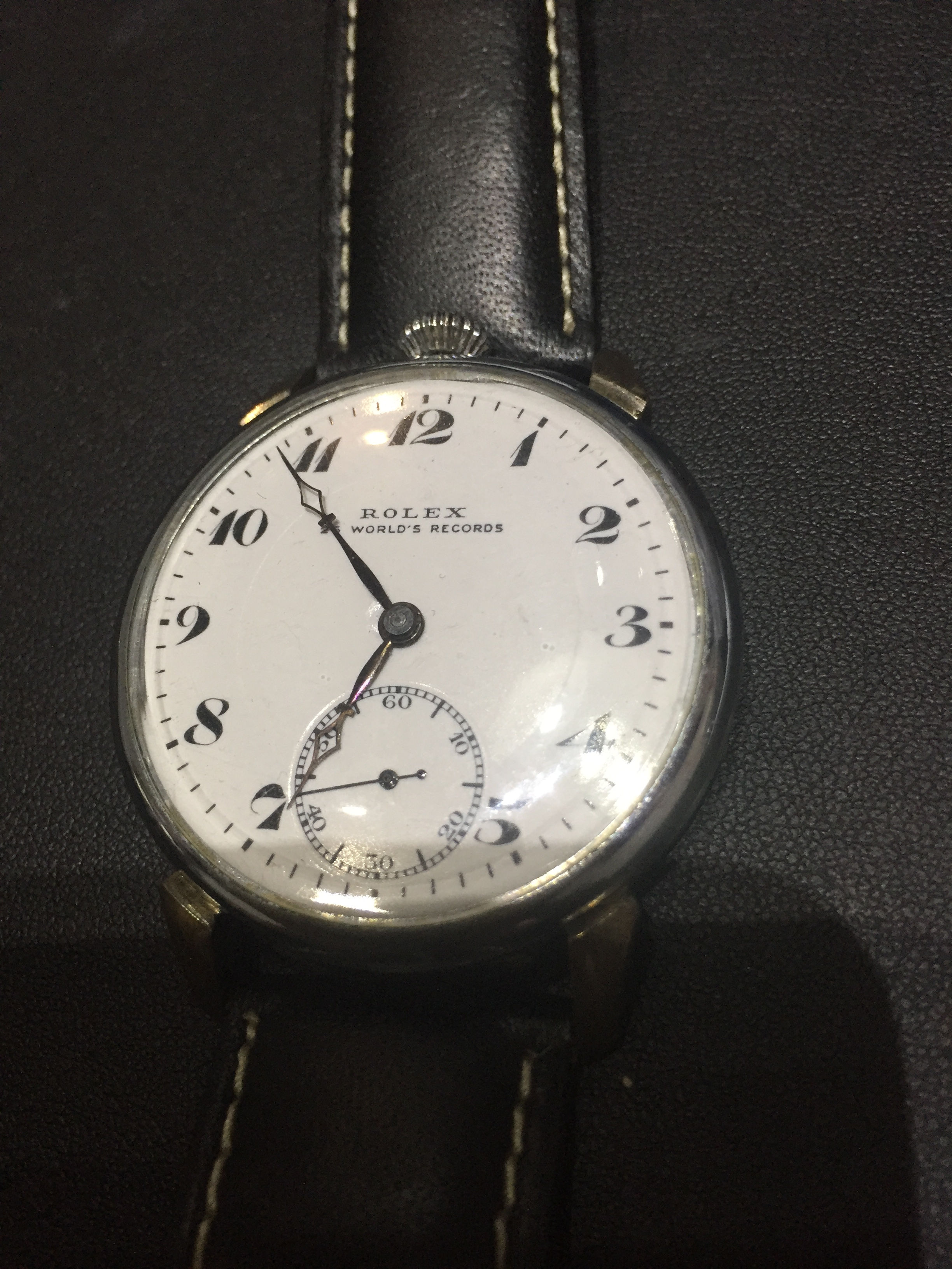 ROLEX  VINTEGE WATCH   WORLD'S RECORDS    HAND ROLLED     RARE ITEM    