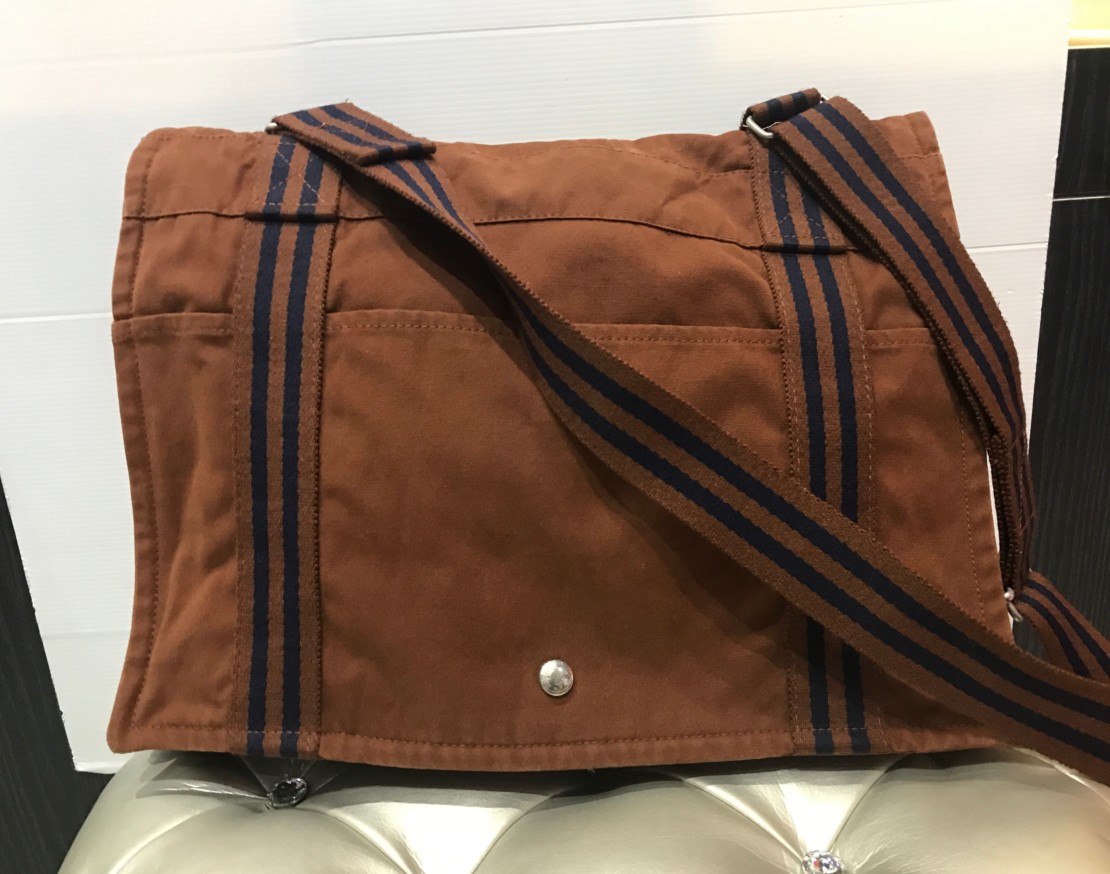 HERMES  HEL LINE BASASU MM      SHOLDER BAG      CAMPAS   BRAWN       40×30   