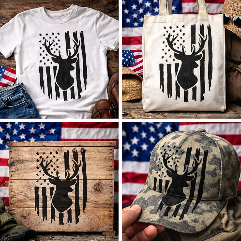 Thumbnail: DEER FLAG STENCIL