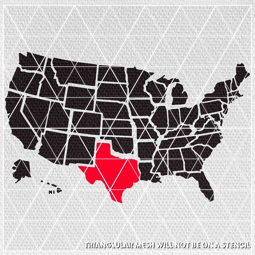 USA MAP STENCIL