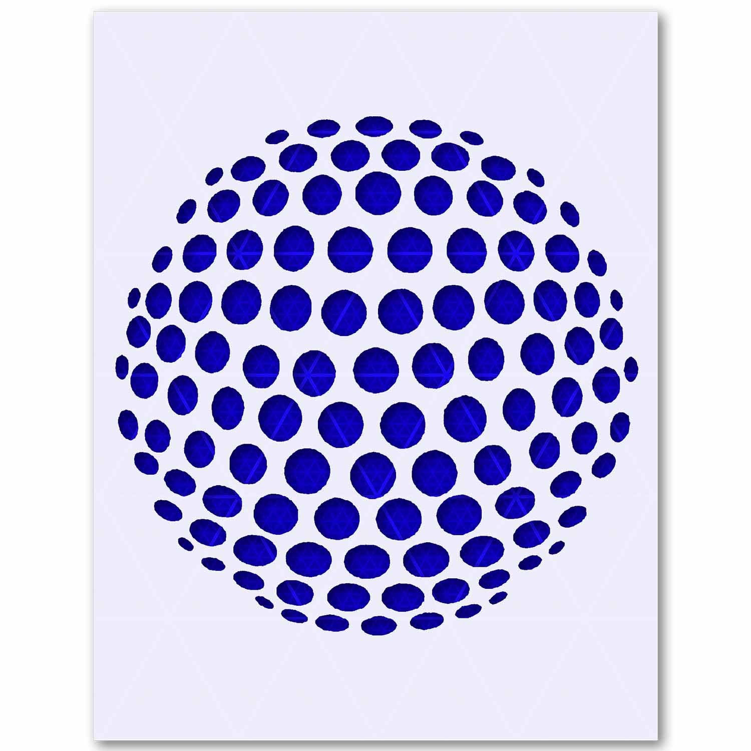 Polka Dot Circle Stencil – Geometric Pattern 10 Mil Mylar Template