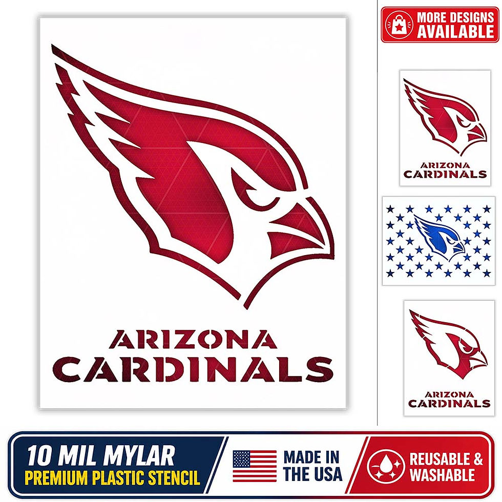 Thumbnail: Arizona Cardinals Stencil - 10 Mil Mylar