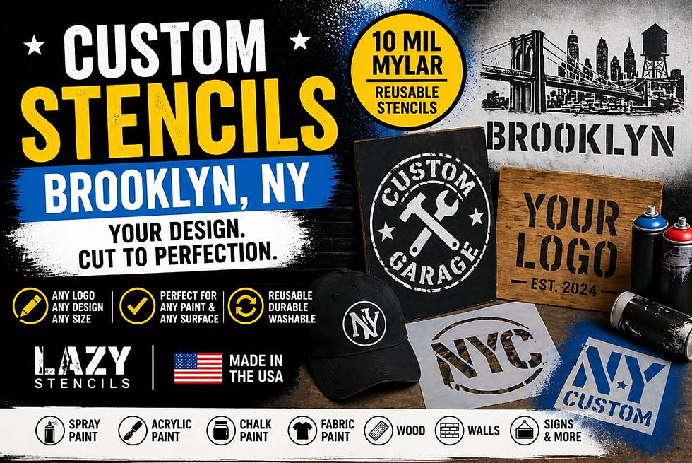 Custom Stencils Brooklyn NY | Reusable Company Logo Stencils Made for Your Business