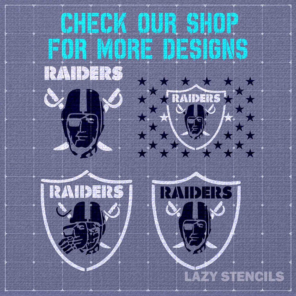 Thumbnail: LAS VEGAS RAIDERS FLAG STENCIL