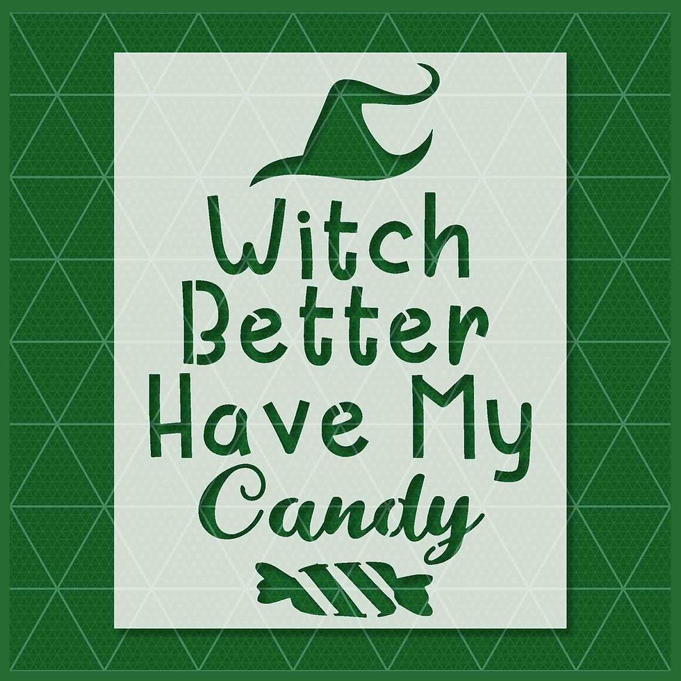 WITCH STENCIL