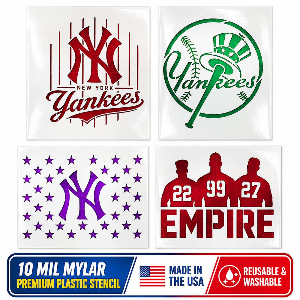 NY New York Yankees Stencil