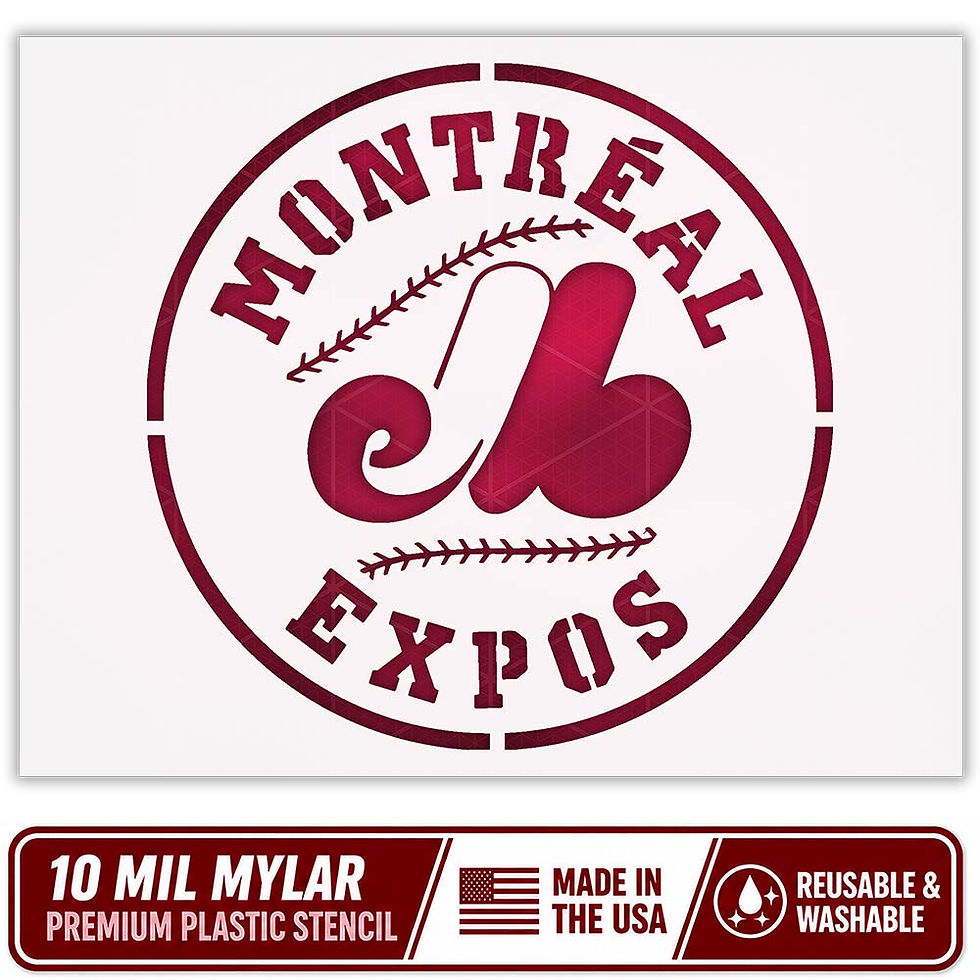Thumbnail: Washington Nationals Stencil - 10 Mil Mylar - Durable & Reusable