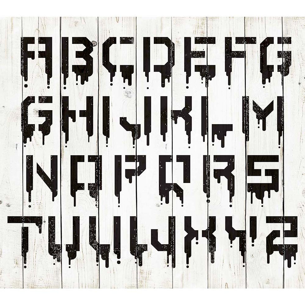 Thumbnail: Pixel Font Stencil