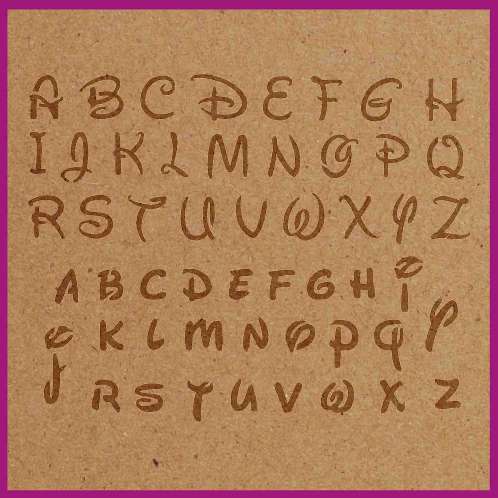 Thumbnail: ALPHABET STENCIL