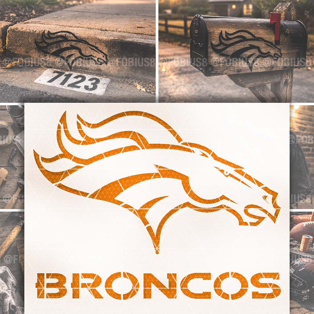 Denver Broncos Stencil