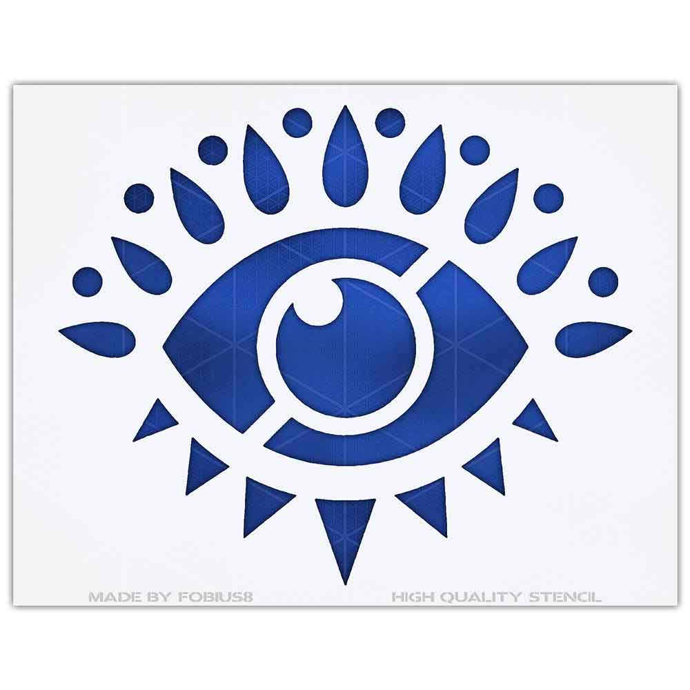 Evil Eye Stencil – Reusable Mylar Template