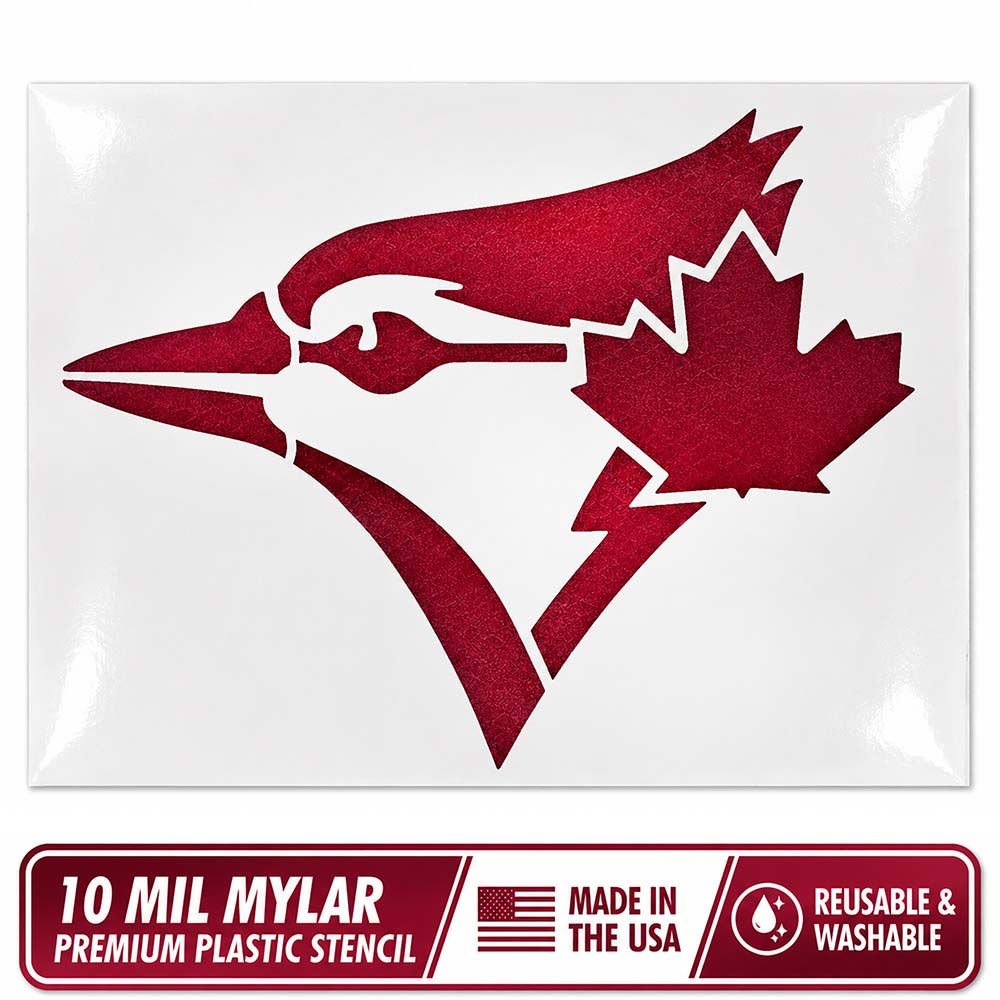 Toronto Blue Jays Stencil - 10 Mil Mylar - Durable & Reusable