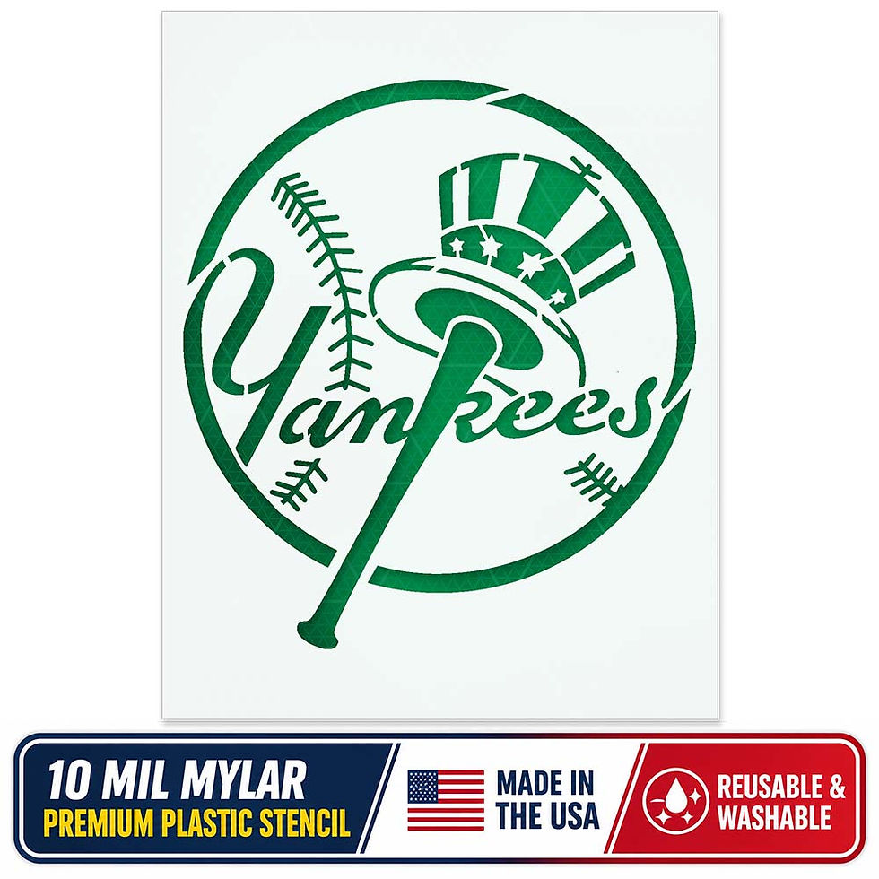 Thumbnail: NY New York Yankees Stencil