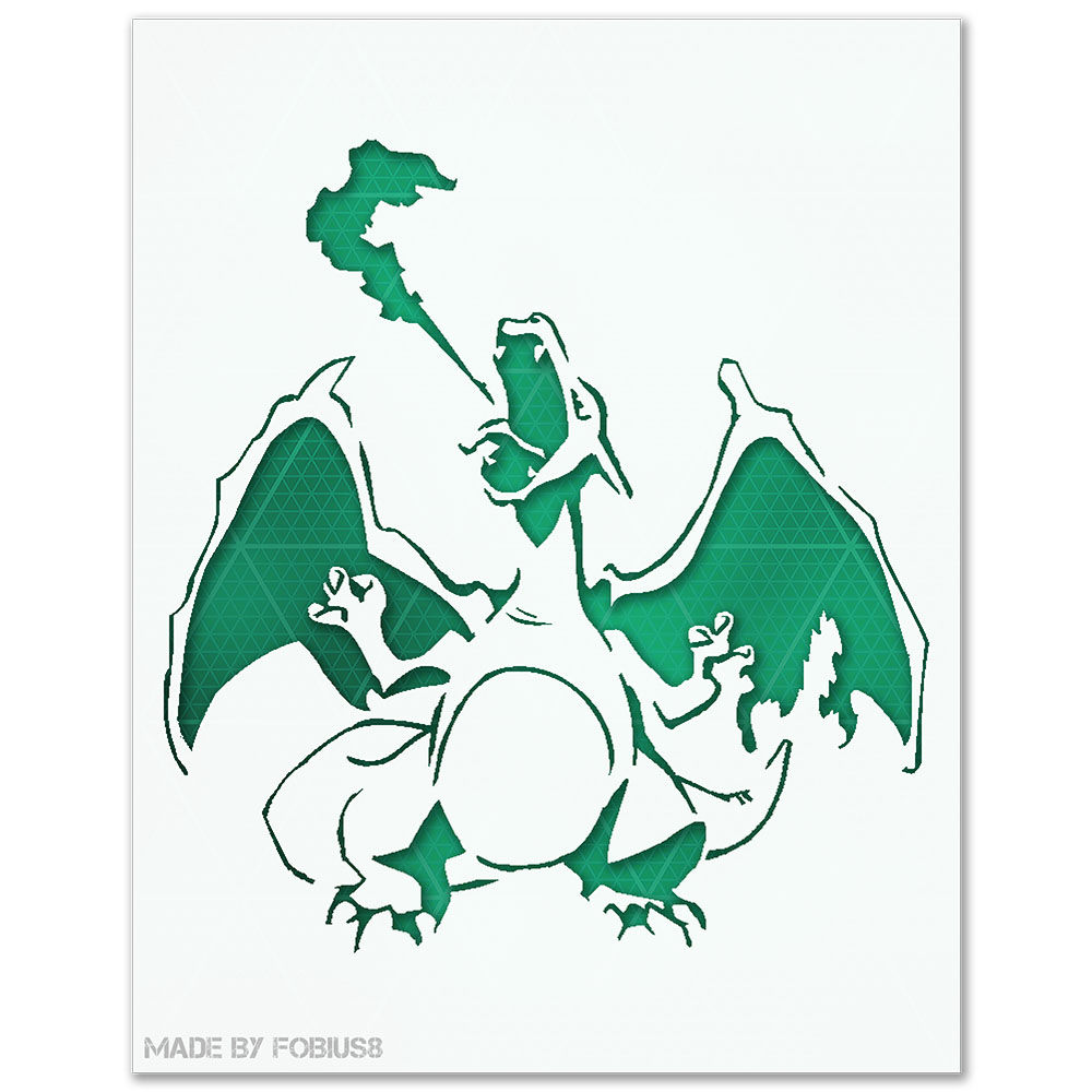 Charizard Pokemon Stencil